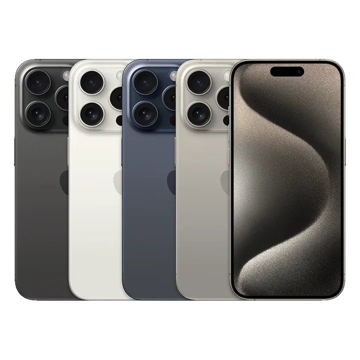 Imagem de referência da linha iPhone 15 Pro