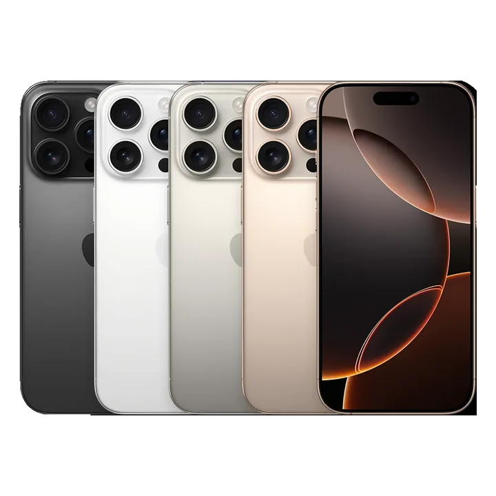 Imagem de referência da linha iPhone 16 Pro